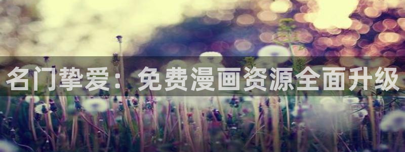 51漫画长人版：名门挚爱：免费漫画资源全面升级
